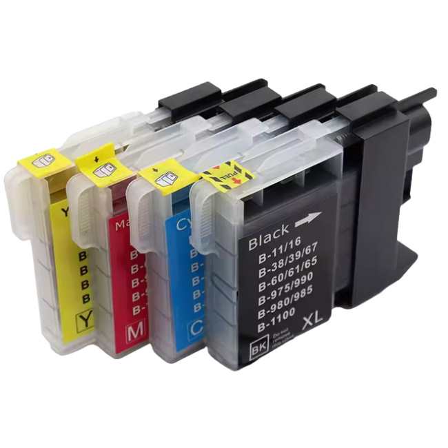 Zestaw tuszy INQ LC1100 do drukarek BROTHER LC980 / DCP167C / 387C / 535CN - zamienniki